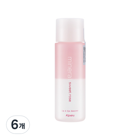 어퓨 미네랄 립앤아이 리무버 스윗로즈, 100ml, 6개