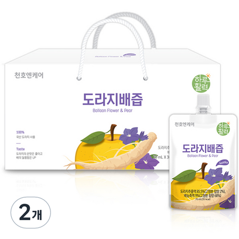 천호엔케어 하루활력 도라지배즙, 70ml, 60개입
