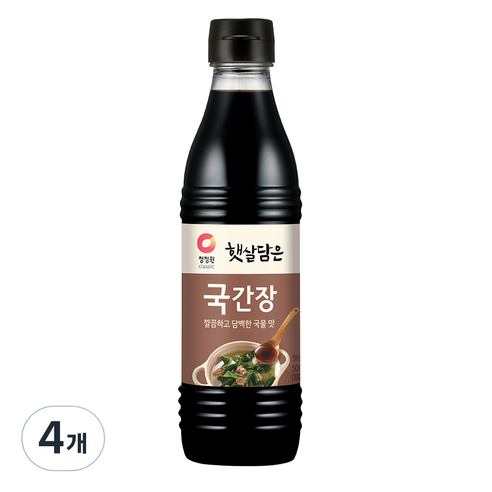 대상 청정원 국간장, 4개, 500ml