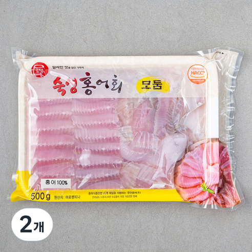 아르헨티나산 영산 홍어 모둠살, 500g, 2개