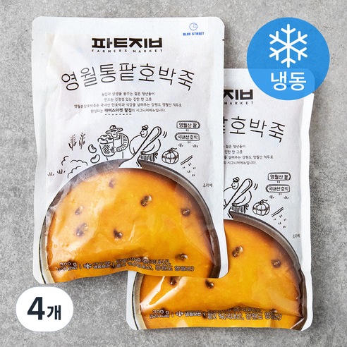 파머스마켓팥집 영월 통팥호박죽 (냉동), 300g, 4개