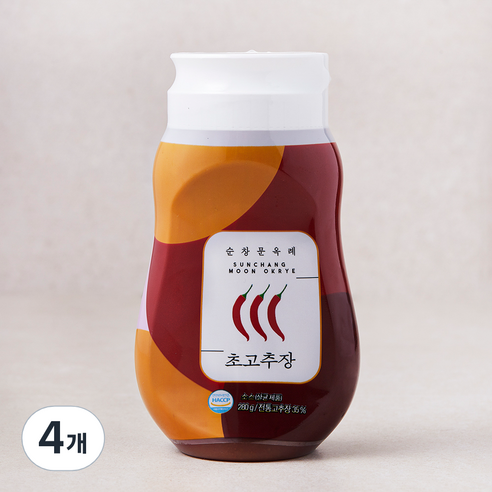 순창문옥례식품 초고추장, 280g, 4개