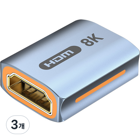 벤션 8K HDMI F to F 연장 젠더 커플러, AIUH0, 3개