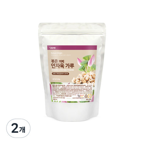 갑당약초 볶은 거피 연자육가루, 2개, 600g
