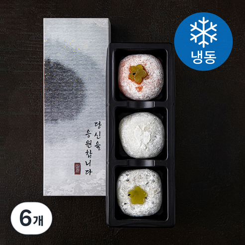 떡편 행운 가득 찹쌀떡 (냉동), 60g, 3개입, 6개