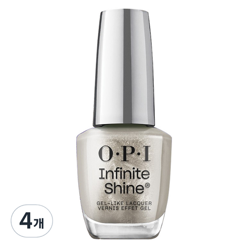 오피아이 인피니트 샤인 젤 라이크 매니큐어, ISL 107 Work From Chrome, 15ml, 4개