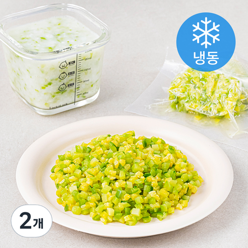 맘마유 애호박 다짐 2단계 (냉동), 320g, 2개