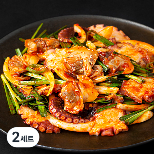 바다자리 자숙문어 피꼬막무침 씨키트 2~3인분 250g + 야채, 2세트