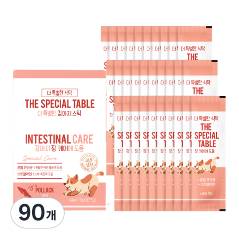 더특별한식탁 강아지 짜먹는 간식, 명태, 300g, 90개