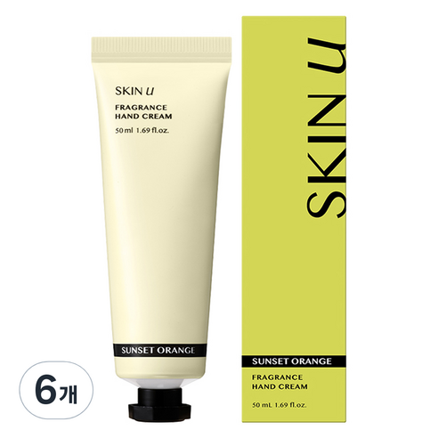 스킨유 선셋오랑쥬 퍼퓸 고보습 핸드크림 네롤리, 6개, 50ml