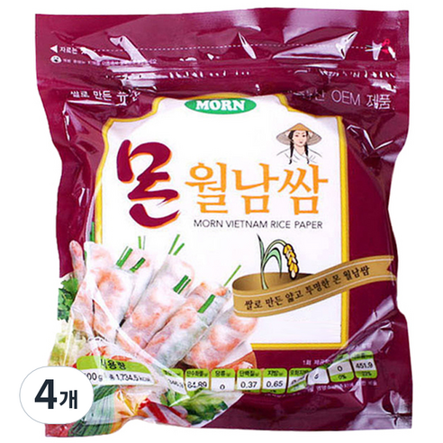 MORN 월남쌈 원형, 500g, 4개