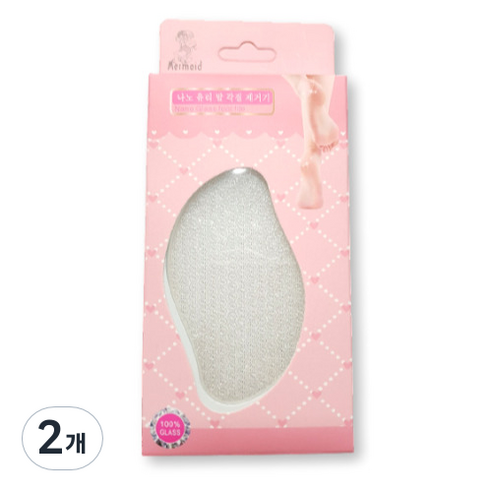 온클릭 글라스 발각질 제거기, 1개입, 2개