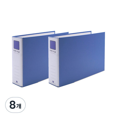 희망사무포인트 2공 파이프 바인더 A4 6X7 군 Br467E, 하늘색, 8개