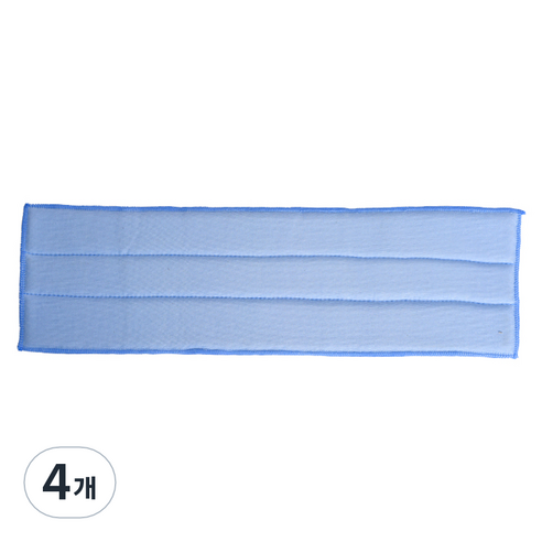 크린메이트 유리창닦이 얼룩제로 밀대패드 27 x 14 cm, 4개