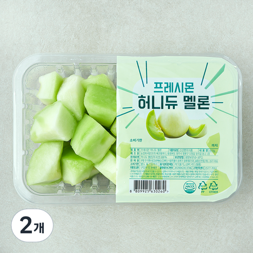 프레시몬 컷팅 허니듀 멜론, 2개, 850g
