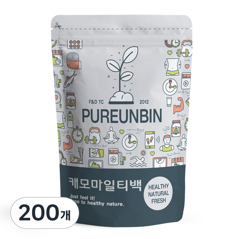 푸른빈 캐모마일 꽃차 삼각티백, 1.5g, 50개입, 4개