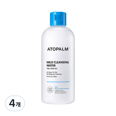 아토팜 마일드 클렌징 워터, 250ml, 4개