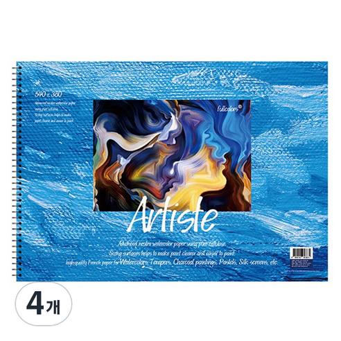 fullcolors 전문가용 스케치북 200g, 4절, 15매, 4개