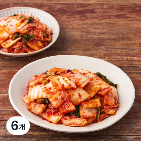 콕집어콕 콕 무맛김치, 1kg, 6개