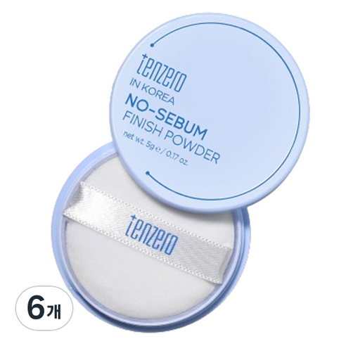 텐제로 노세범 피니쉬 파우더 5g, 6개, 혼합색상