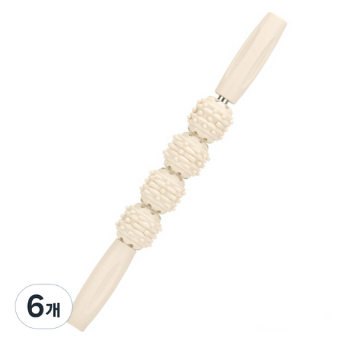 피어니스트 종아리 롤러 스틱 38cm, 아이보리, 6개