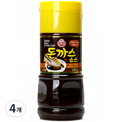 오뚜기 돈까스소스 S, 290g, 4개