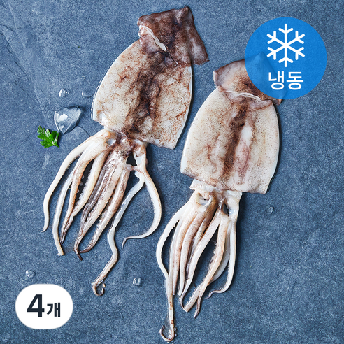 김씨밥 손질 오징어 (냉동), 320g, 4개
