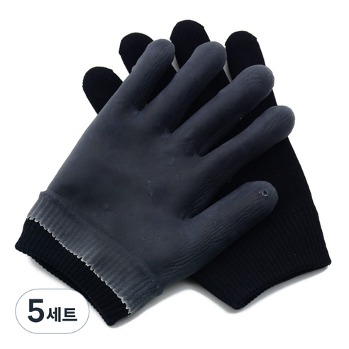 모모 몬스터 모이스처 라이징 겔 보습장갑 블랙 양손 세트, 5개