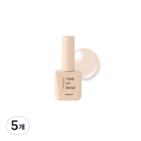 모스티브 칼라 젤폴리시 톤업 베이스 젤 12ml, 베이지, 5개