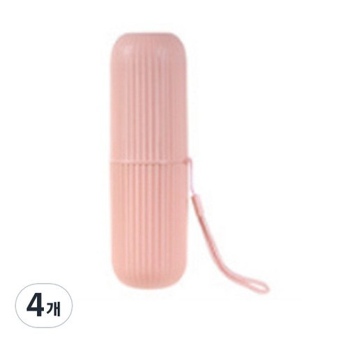 팡팡카트 사무실용 칫솔치약 수납함 핑크, 4개