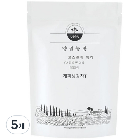 계피생강차T, 1.2g, 50개입, 5개