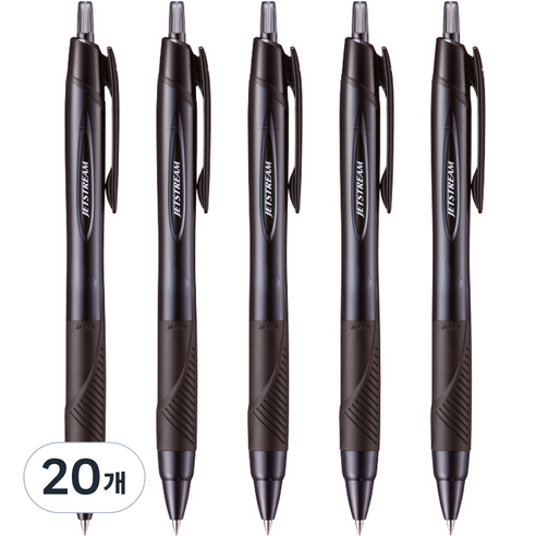 제트스트림 볼펜 0.7mm Y.D SXN-150-07, 블랙, 20개