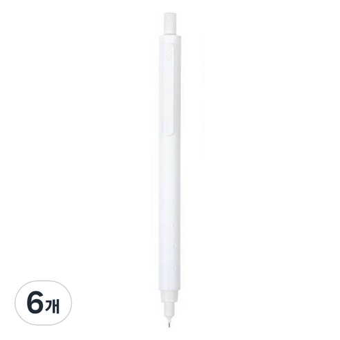 카코 로켓 샤프 화이트, 6개, 0.5mm