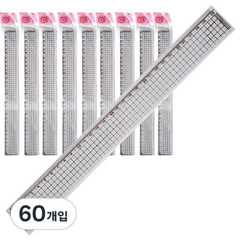 블루마토 30cm 자H, 혼합 색상, 60개입