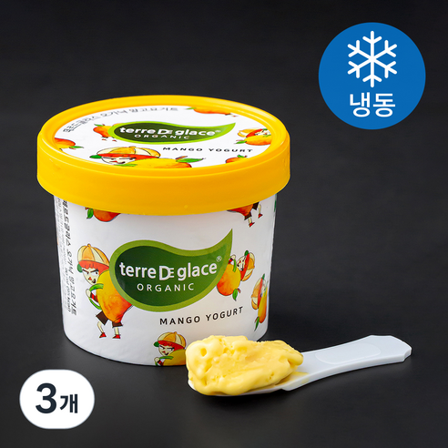 떼르드글라스 오가닉 망고요거트 아이스밀크 (냉동), 90ml, 1개입, 3개