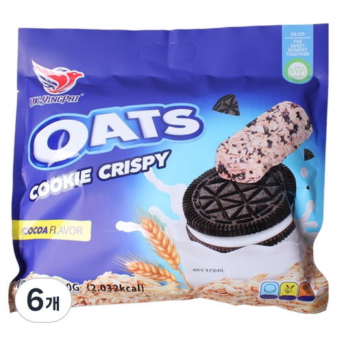 YINGPAI 오츠쿠키크리스피 초코맛, 400g