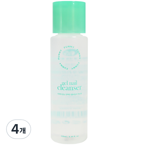 퍼니 젤네일 클렌저, 4개, 130ml