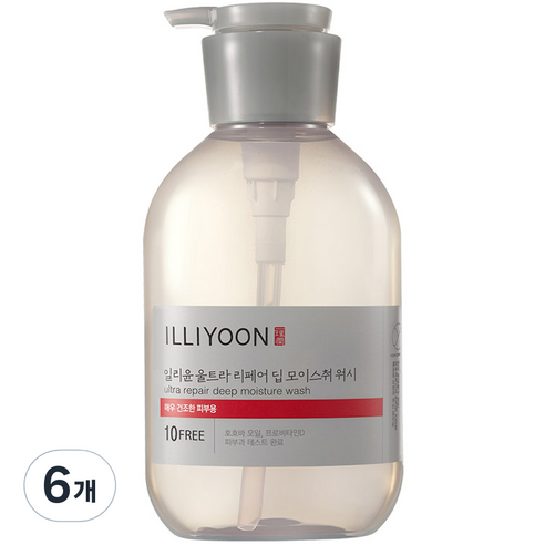 일리윤 울트라 리페어 딥 모이스춰 워시, 500ml, 6개