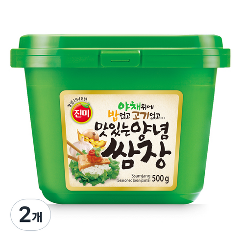 진미 맛있는 양념쌈장, 500g, 2개