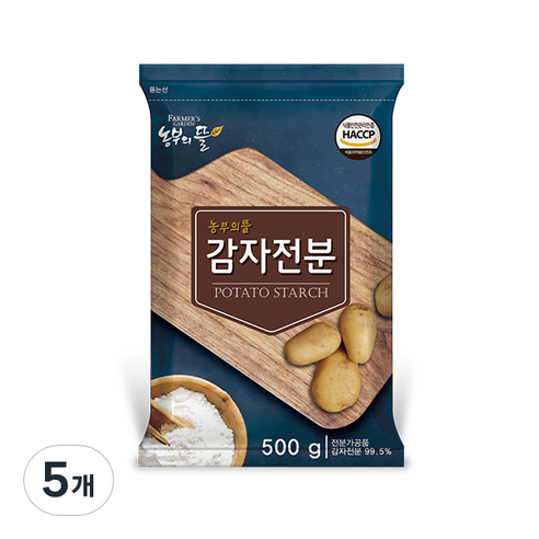 농부의뜰 감자전분, 500g, 5개