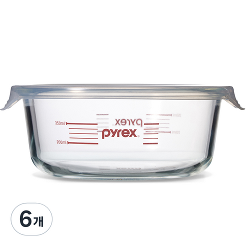 파이렉스 코렐 계량 원형 저장용기 620ml, 6개, 단품