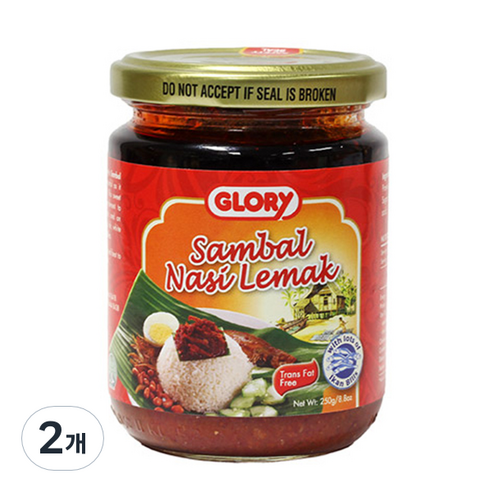 GLORY 나시르막 삼발 소스, 250g, 2개