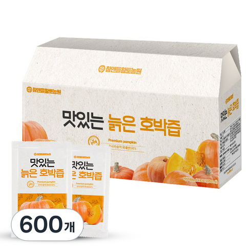 참앤들황토농원 맛있는 늙은 호박즙, 90ml, 600개