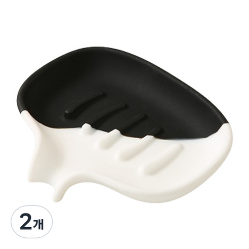 블럭마트 투톤컬러 비누받침, TYPE6, 2개