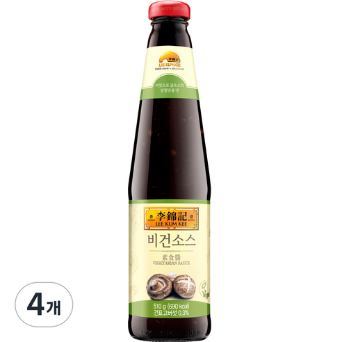 이금기 비건소스, 510g, 4개