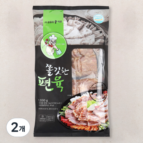 장충동왕족발 쫄깃한편육, 1030g, 2개