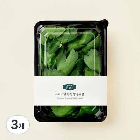 프리미엄 논산 방풍나물, 150g, 3개
