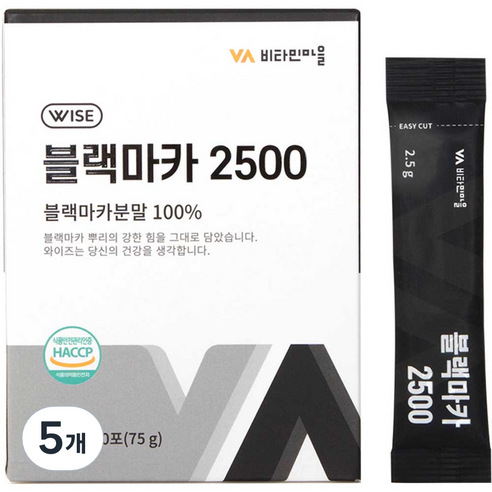 비타민마을 블랙마카 2500 30p, 75g, 5개