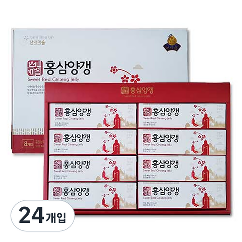 산내마을 홍삼양갱, 320g, 3개