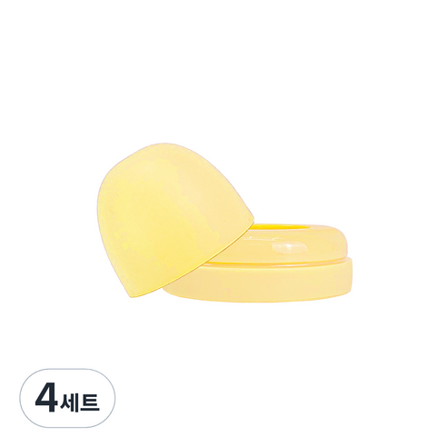 유비맘 시그니처 빨대컵 뚜껑세트, 4세트, 뚜껑+스크류(링), 바나나